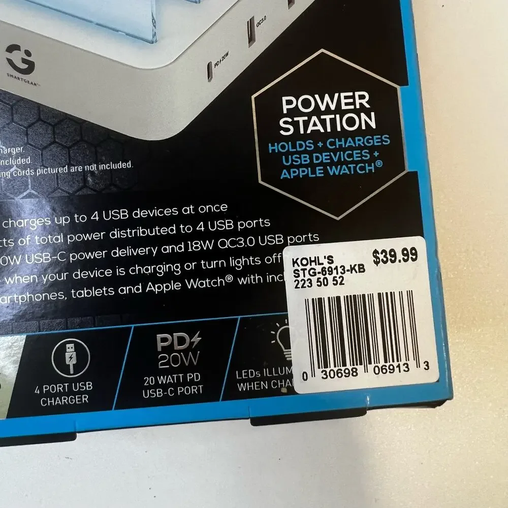 NWT Smart Gear Light Up 4 USB Charging Port